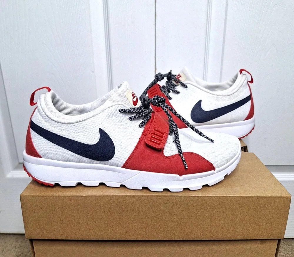 Nike SB Trainerendor USA Chicago White Obsidian Red 616575-146 size 12